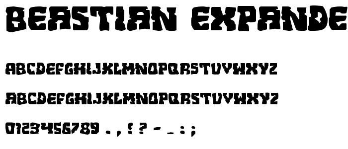Beastian Expanded font